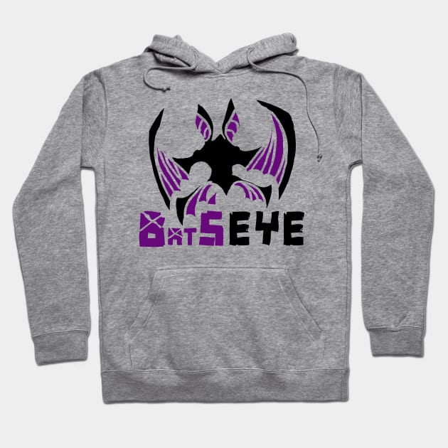 BatsEye Stencil Logo Hoodie by PoesUnderstudy